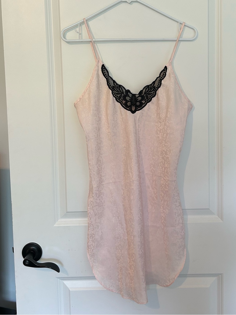 Vintage babydoll pink slip dress